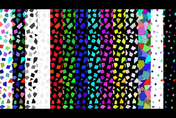 Abstract Backgrounds of Color Pieces: A Design Asset
