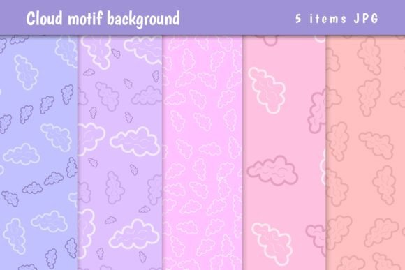 Abstract Backgrounds with Cloud Pattern: A Design Asset Guide