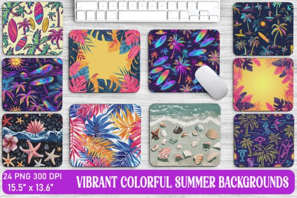 Bringing Summer to Life with Vibrant Colorful Backgrounds