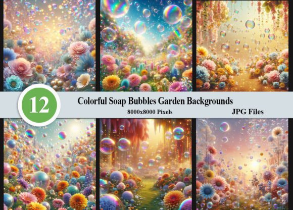 Colorful Soap Bubbles Garden Backgrounds: A Creative Toolkit