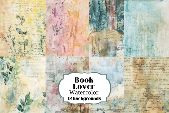 Crafting Stories: The Allure of Book Lover Watercolor Backgrounds