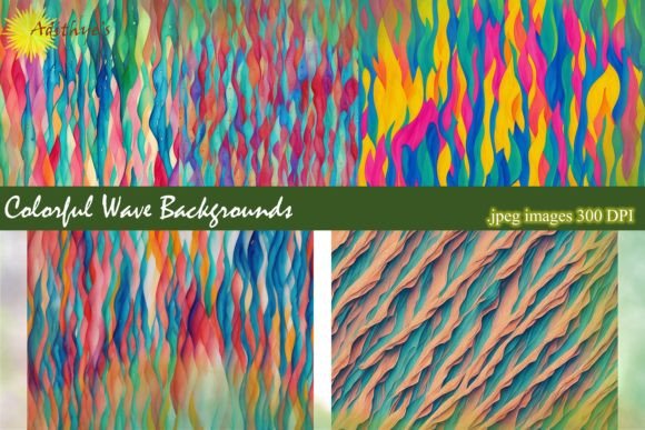 Dynamic Visuals with Colorful Wave Backgrounds