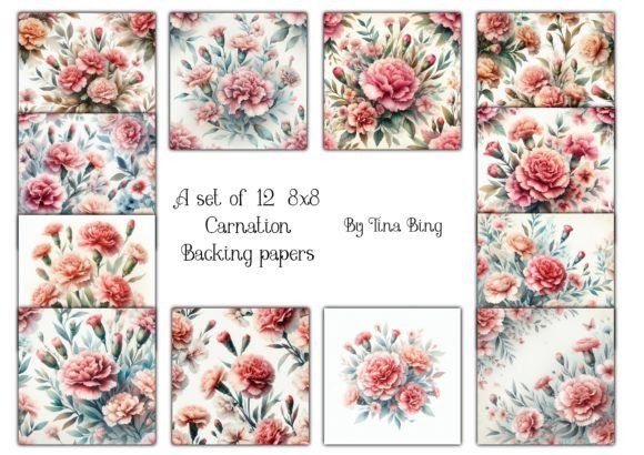 Elevate Your Projects with Carnation Backgrounds and Graphic Expression