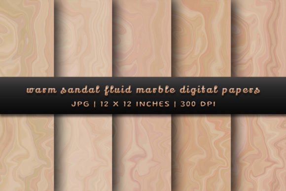 Elevate Your Projects with Warm Sandal Fluid Marble Backgrounds