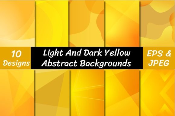 Energize Your Projects with Modern Yellow Abstract Backgrounds