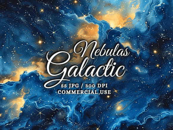 Galaxy Backgrounds - Space Backgrounds: A Watercolor Cosmos