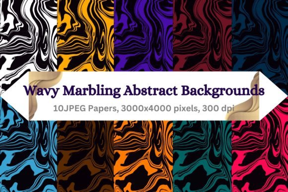 Marble Abstract Backgrounds: 12 Versatile Design Assets