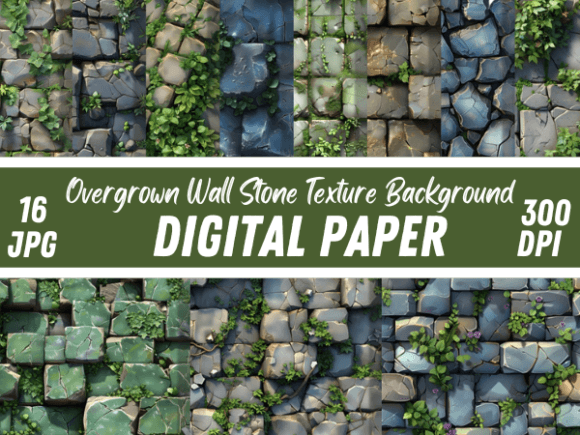 Overgrown Wall Stone Moss Backgrounds: A Designer's Guide to Rustic Charm