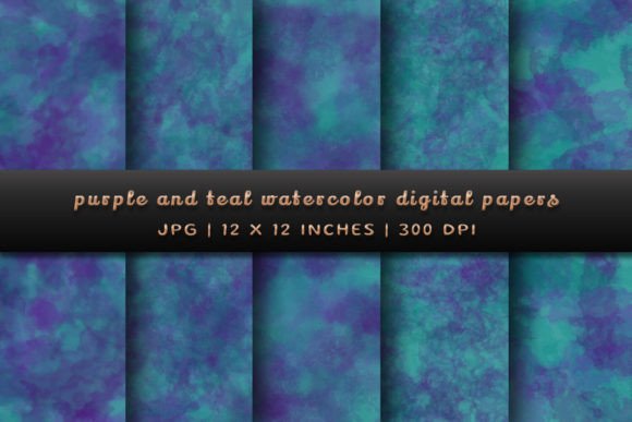 Purple and Teal Watercolor Backgrounds: A Designer's Guide