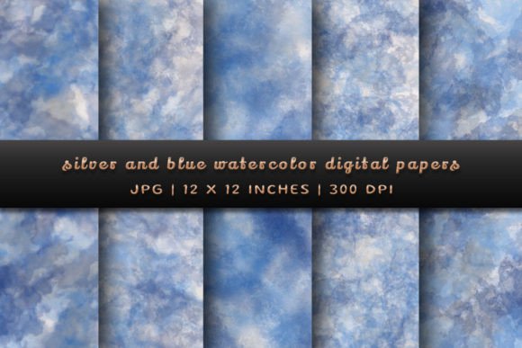 Silver and Blue Watercolor Backgrounds: A Designer's Guide