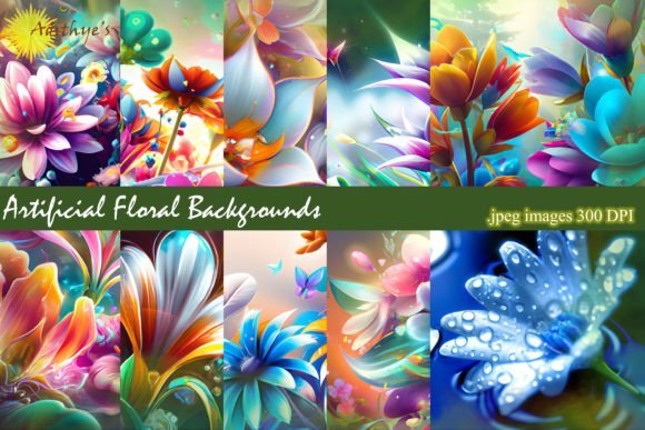 Stunning Artificial Floral Backgrounds for Creatives