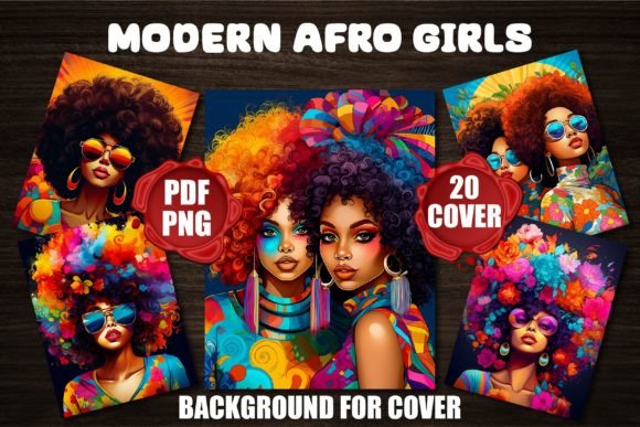 Styling Modern Afro Girls Backgrounds for Covers