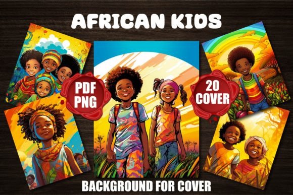 Unlock Vibrant Stories: African Kids Backgrounds for Covers