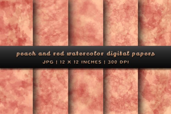 Warmth and Energy: The Peach and Red Watercolor Story