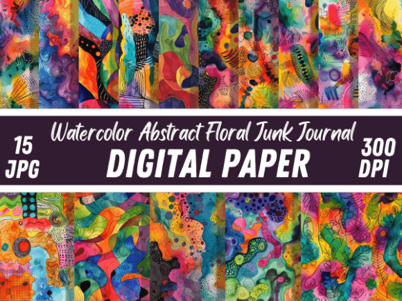 Watercolor Painting Abstract Backgrounds for Creative Projects